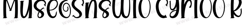 MuseoSnsW10 Cyr100 Regula字体转换